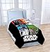 Jay Franco Star Wars Classic Blanket - Measures 62 x 90 inches, Kids Bedding Features Darth Vader, Stormtrooper, Yoda, and R2-D2-Fade Resistant Super Soft Fleece - (Official Star War Product)