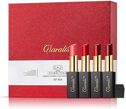 4 Colors Lipstick Set，Daralis, Waterproof Easy To Wear Make Up, Long-lasting Cosmetics, Moisturizer Gift Present,4 Color 3.5g4