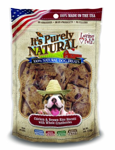 image for Loving Pets Products It's Purely Natural Chicken and Brown Rice Biscot