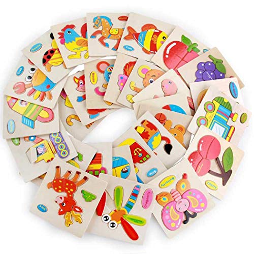 Kaimu Baby Wooden Puzzle Three Dimensional Educational Toys Early Kids Development Toy Pegged Puzzles - Thumbnail 3