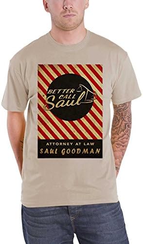 Better Call Saul T Shirt Breaking Bad Matchbox Logo Official Mens Brown