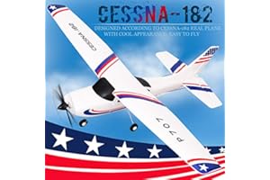 PARK10 TOYS New P707 3Ch RC Airplane, Upgraded F949, Fixed Wing Plane Outdoor Toys with 2.4G Transmitter, Extra Battery and Propeller … (Regular)