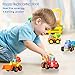 HOMOF Baby Toys Push Go Friction Powered Car Toys Early Educational Toddler oys Sets 4 PCS -Tractor,Bulldozer,Cement Mixer&Dumper Construction Engineering Vehicles Best Gifts Boys Girls