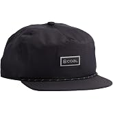 Coal Headwear Pontoon Mid Crown Cap Hat - Structured 5 Panel, Flat Brim, Adjustable Snapback - Outdoor Casual Everyday