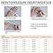 MOKANI 10 Pack Silicone Wedding Ring for Women, Thin Diamond Shape Rhombic Rubber Band, Fashion, Colorful, Comfortable fit, Skin Safe, Size 5
