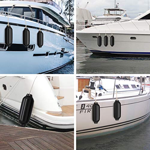 Goplus 4Pack Ribbed Marine Boat Fender Tector Durable Vinyl Bumper