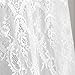 Dix-Rainbow Crib Canopy for Kids Bed Canopy for Girls Bed Canopy Princess White Lace Crib Net Tent for Baby Little Girl Cute Starry Barbie Castles - Lights & Paper Star Gift