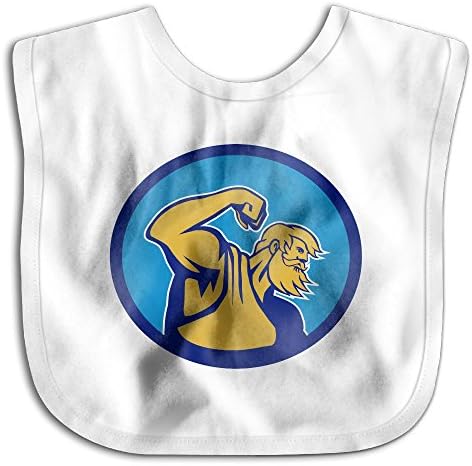 Hatted Cat Babys Comfy Poseidon Neptune Greek Ocean God Soft Bibs