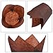 Hotop Tulip Baking Cups Cupcake Muffin Liner for Weddings, Birthdays, Baby Showers, Brown and Natural, 100 Count