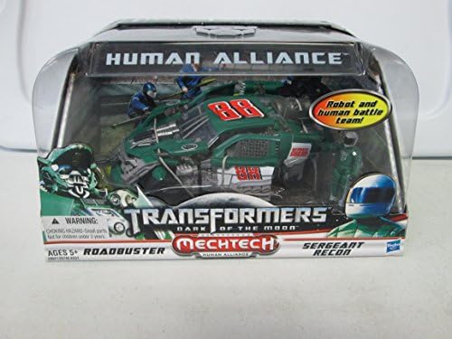 2010 Hasbro Transformers Dark of the Moon MechTech Human Alliance Roadbuster &amp; Sergeant Recon 88 Color Variation