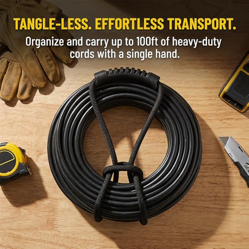 Storage Straps 15.7-inch (2-Pack) Extension Cord Organizer, Vacuum Hose Holder, Shop Storage, photo 8