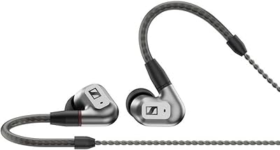 IE 200 Audiophile Audiophile Stereo Wired: auscultadores intra-auriculares com fios com som claro e superior de alta fidelidade, voz realista e graves potentes - prateados