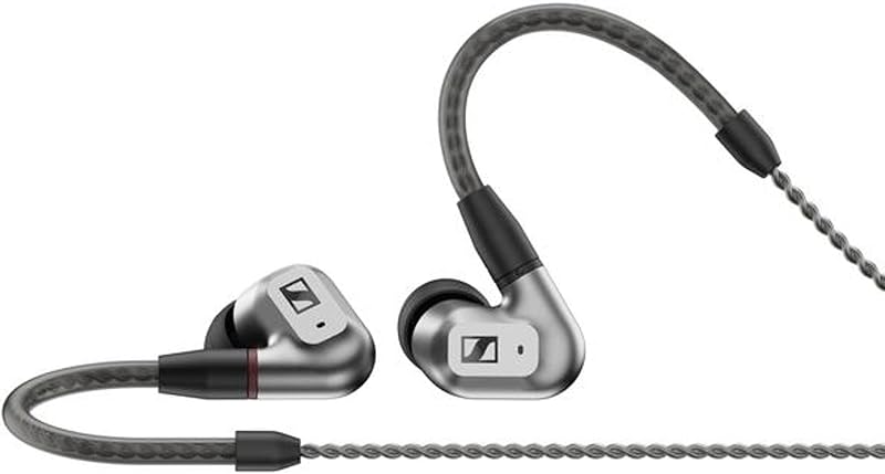 IE 200 Audiophile Audiophile Stereo Wired: auscultadores intra-auriculares com fios com som claro e superior de alta fidelidade, voz realista e graves potentes - prateados
