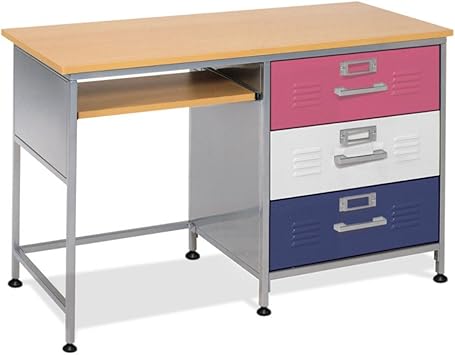 Amazon Com American Furniture Alliance Locker 3 Drawer Desk