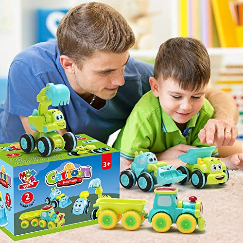 Toys for a 2 Year Old Boy 4 Friction Powered Trucks for 3+ Year Old