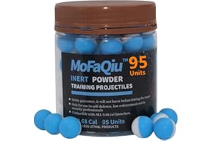MOFAQIU 68 Cal Inert Projectile Ball,Fracture Groove Design，Laser Welding,for Training paintballs,Pepper Practice Ball, Pepper Training Ball, Compatible All .68 Cal Pepper Ball、Pepper Projectile launchers