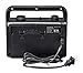 PR-157 AM/FM 2 Band Stereo Portable Radio AC Operated or Operated by Dry Battery (D Size x 4pcs, Battery not Included), Black