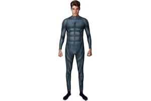 EASUIT Men's Muscle Bodysuit Jumpsuit Full Body Compression Athletic Suit Outfit Halloween Costume for Adult