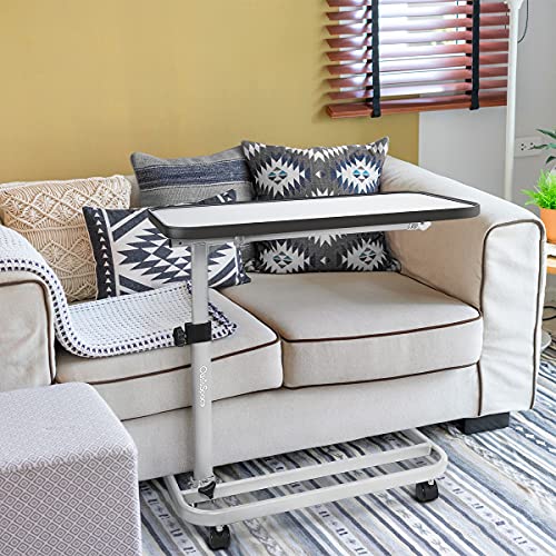 OasisSpace Overbed Table (XL) Hospital Bed Table Swivel Wheel