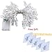 KAZOKU Indoor Outdoor Decor Garden Lights Path Lights Hanging Fairy Lights (Star Lights-White) (50 LED Photo Clips String Lights)