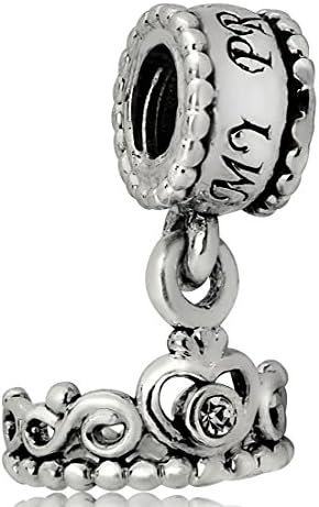 My Princess Crown Daughter Girlfriend Wife Bead Sterling Charm Fits Pandora & Similar Bracelets