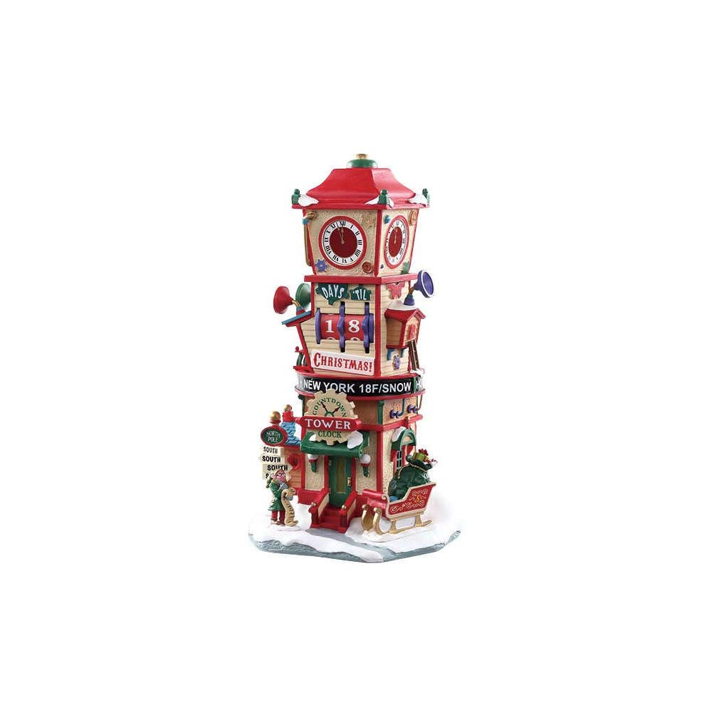 Lemax Christmas Village Countdown Clock Tower - 73333