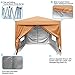 Quictent Privacy 8'x8' EZ Pop Up CanopyTent Instant Canopy Gazebo Mesh Curtain 100% Waterproof-9 Colors (Sandy Brown)