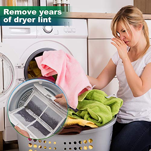 Sealegend Dryer Vent Cleaner Kit Vacuum Hose Attachment Brush Lint Remover Power Washer and Dryer Vent Vacuum Hose (V1-Blue)