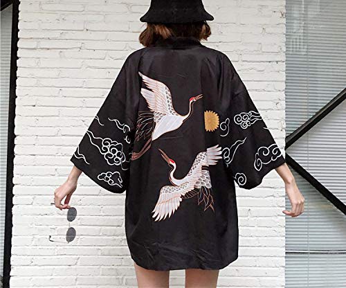 Kimonos Woman Japanese Kimono Cardigan Cosplay Shirt Blouse for Women Japanese Yukata Kimono,Color15,One Size