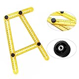 Top-spring Template Tool, Angle Ruler, Angle Measurement Tool, Multi-Angle Measuring Ruler for Handymen, Builders, Craftsmen, Carpenter