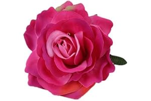 Lovefairy Beautiful Rose Flower Hair Clip Pin up Flower Brooch for Party Travel Festivals