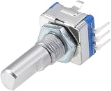 sourcing map EC11 Rotary Encoder 5 Pin 20mm D-Shaft Digital Potentiometer 5pcs view 4