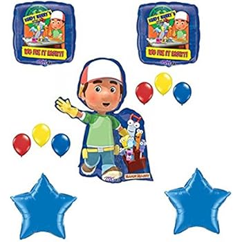Amazon.com: Handy Manny Birthday Party Supplies Mylar Balloon Super ...