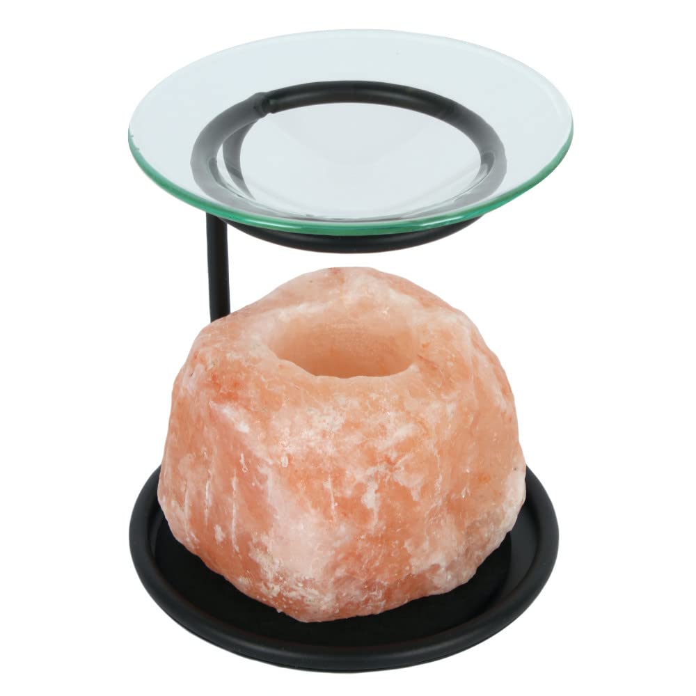 Something Different Natural Himalayan Salt lamp oil burner Boxed, Pink