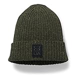 Under Armour Men's Hunt Wool Beanie, Artillery Green (357)/Rifle Green, One Size