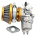 GOOFIT Air Filter Stack Carburetor Carb 2 Stroke 47cc 49cc Mini ATV Quad Dirt Pocket Bike Yellow