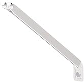 ClosetMaid Wire Shelving Support Brackets for 16 in. Deep Shelves, 12-Pack, with Anchors &amp; Pins for Installation, White