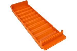 CAROUSEL CHECKS INC. Rolled Coin Plastic Storage Tray, Quarters, Orange (2 Trays)