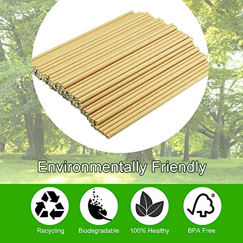 LYTIVAGEN 400 Stück Papier Trinkhalme Biologisch Abbaubare Trinkhalme Natur Kraftpapier Strohhalme Einweg Strohhalme für… – Bild 5