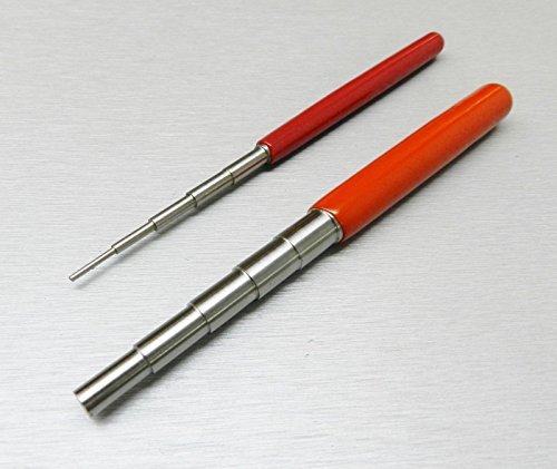 WIRE WRAPPING MANDREL STEEL 2pc BEAD WORKING LOOP JUMP RING MAKING JEWELRY TOOL (E6)