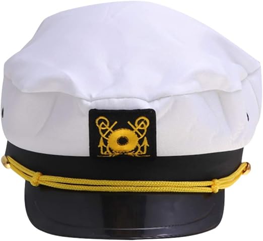 Amosfun Gorro de Capitán de Barco Gorros de Disfraz Sombrero de ...