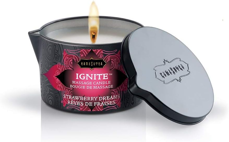 Kama Sutra - Massage Oil Candle - Island Passion Berry - 6 Ounce : Massage Oils : Beauty