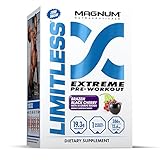 Magnum Nutraceuticals Limitless (Black Cherry) - Extreme Pre-Workout, 13.6 oz