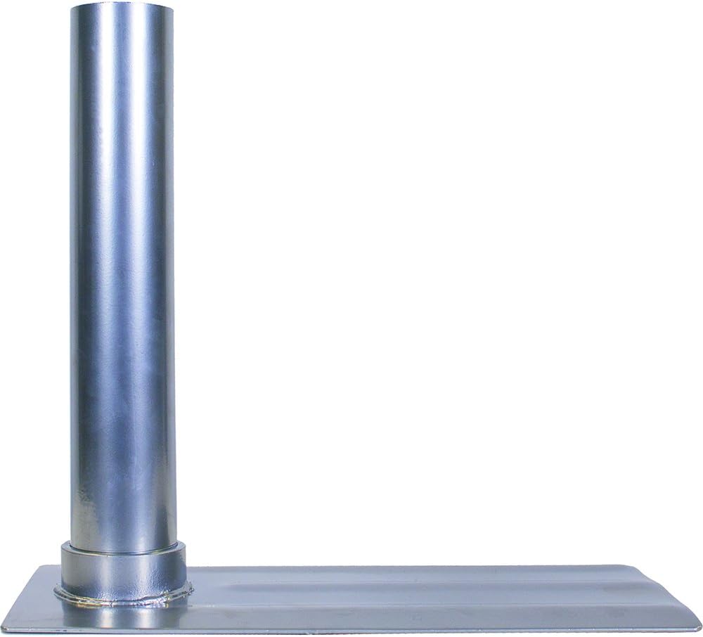 Flagpole Hardware - Flagpole-To-Go unisex Flagpole-To-Go for Large Diameter Portable Flagpole Tire Mount, Silver, Large US