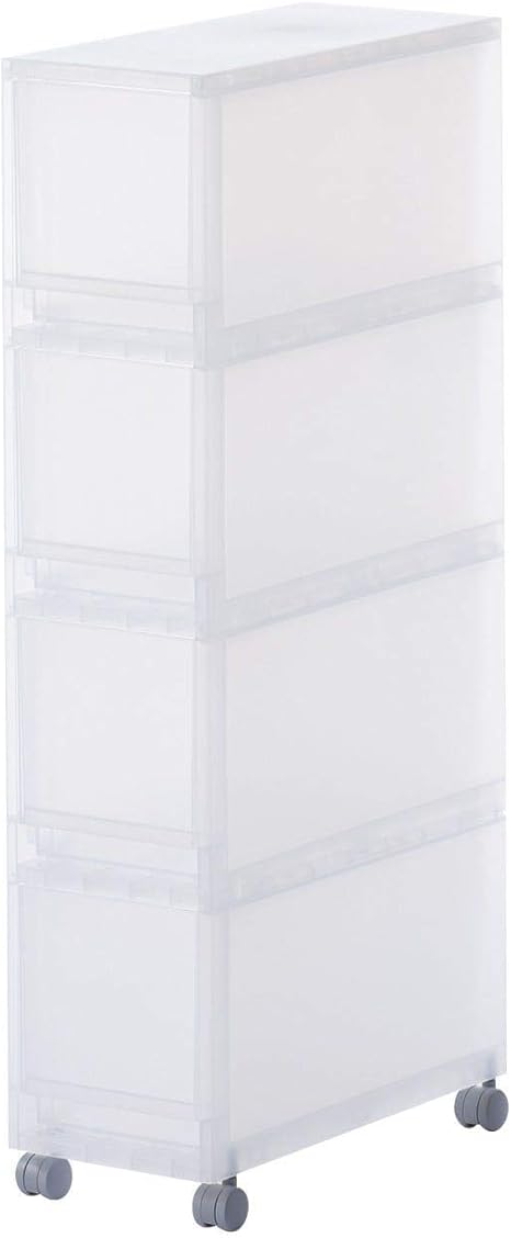 Amazon 無印良品 Ppストッカー4段 キャスター付 幅18 奥行40 高さcm 収納ケース ボックス オンライン通販