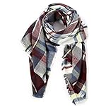 Zando Women's Scarves Fall Fashion Scarfs Soft Plaid Blanket Scarf For Women Winter Shawl Cape Scarf Wrap Zando Women's Scarves Fall Fashion Scarfs Soft Plaid Blanket Scarf For Women Winter Shawl Cape Scarf Wrap