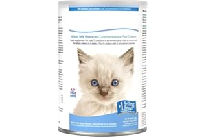 Kitten Milk Replacer 28oz. Powdered Kitten Formula with Prebiotics, Probiotics & Vitamins for Kittens Newborn to Six Weeks Ol