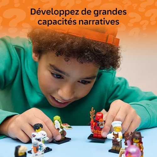 Minifigures Série 29 - Boîte Mystère avec 1 des 12 Jouets Collector - Figurines Dont Gardien de But ou Elfe Licorne - Idée de Cadeau pour Pinata pour Garçon ou Fille dès 6 Ans 71052