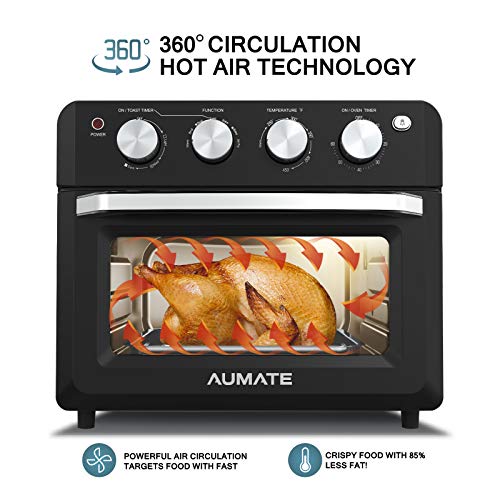 AUMATE Air Fryer Toaster Oven, 7in1 Convection Toaster Oven, 19 Quart