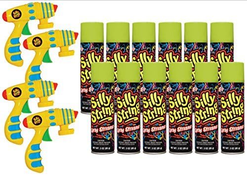 Silly String Blaster Pack Spray Party Streamers (Green) by Silly String